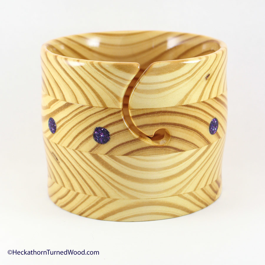 Large Yarn Bowl with Sparkle Inlay