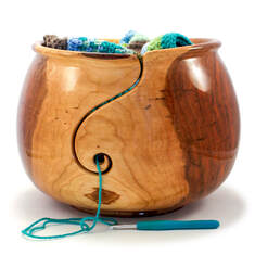 Best selling large wood yarn bowl.