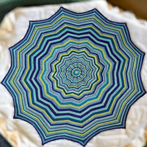 12 Pointed Star Crochet Tablecloth