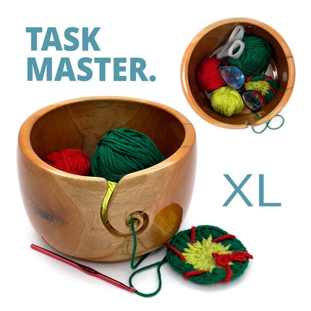 Extra Extra Large Yarn Bowl Jumbo Yarn Bowl With Multiple Holes Knitting  Bowl Crochet Bowl Lead Free Glaze STONEWARE Made to Order 
