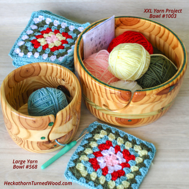 Curvy Sheesham Yarn Bowl By Loops & Threads™