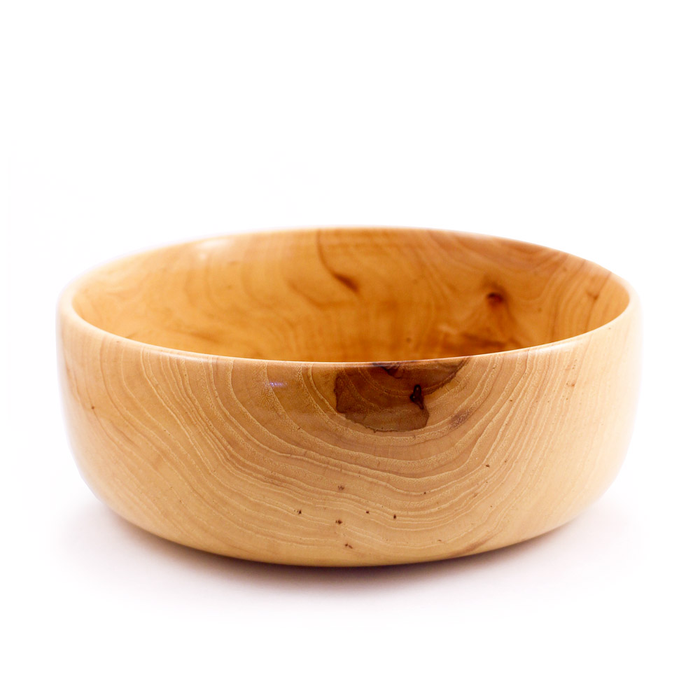 Gorgeous Pecan Wood Winged Pedestal Bowl